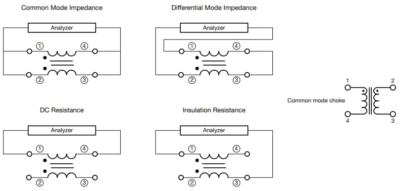 Schematic - Vishay / Dale ICM2020 High-Current Common Mode Chokes
